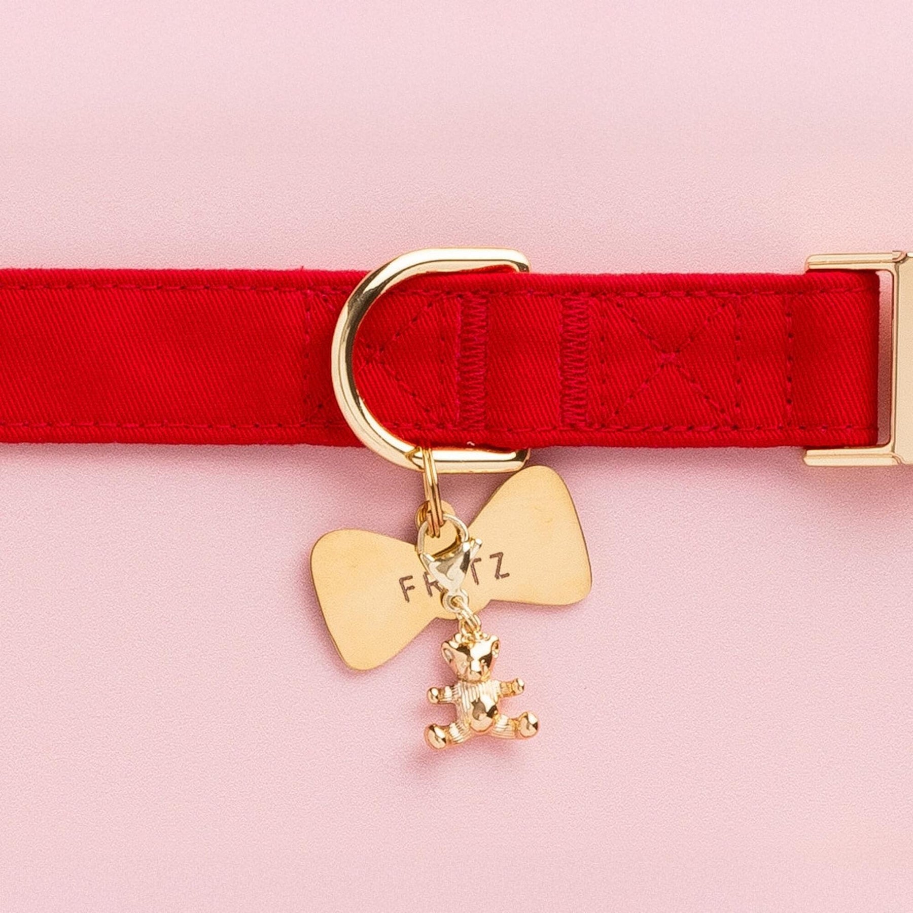 The Foggy Dog - Collar Charm Gold Bear