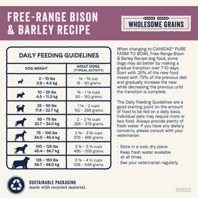 Canidae - Pure Farm To Bowl With Wholesome Grains Free Range Bison & Barley