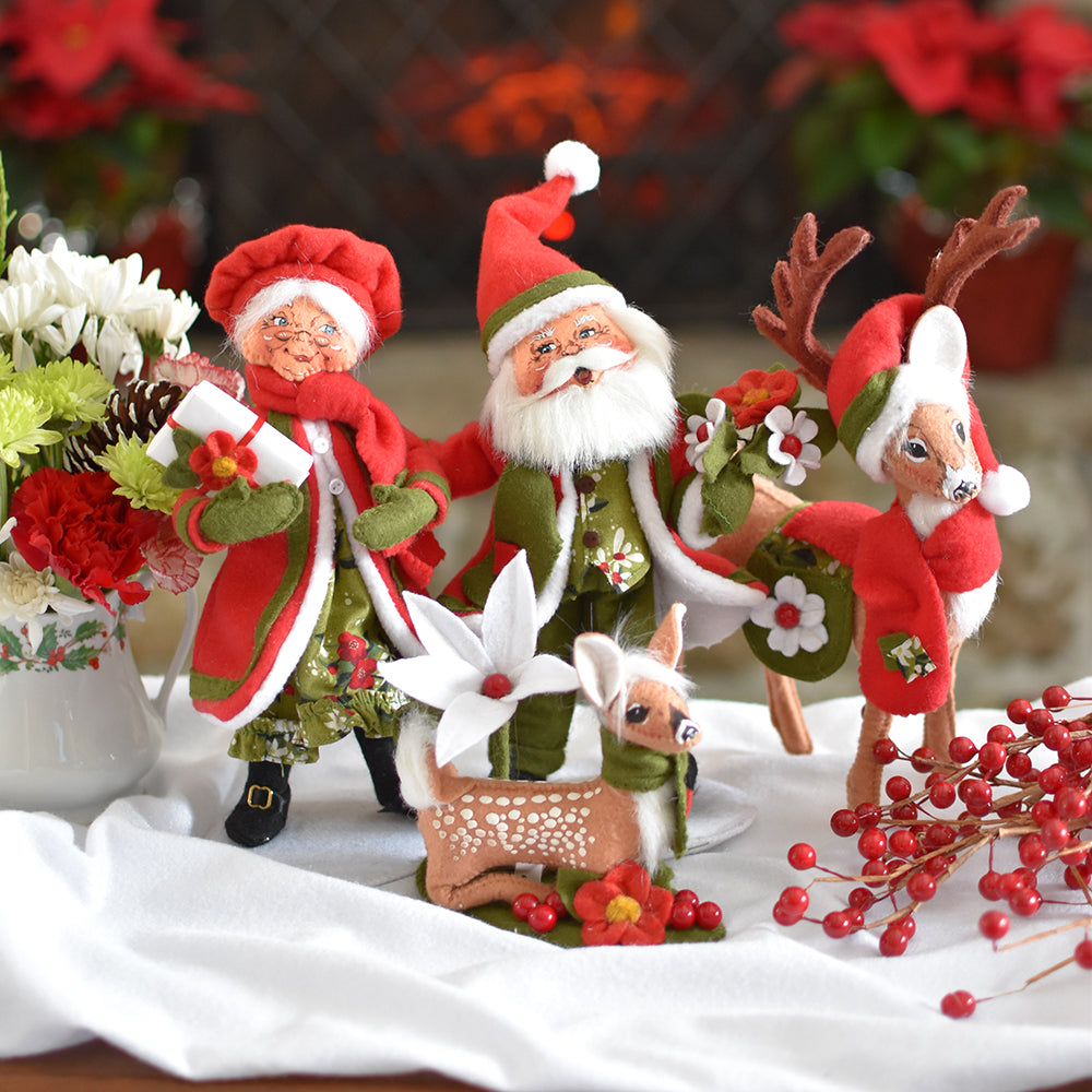 Annalee Dolls - Fawn Winter Blooms
