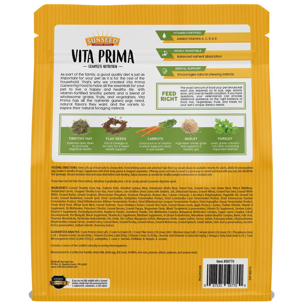 Vita Prima - Guinea Pig Food