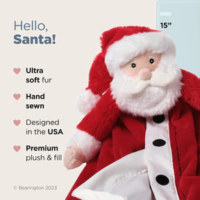 Bearington Collection - Baby Santa Snuggler Blanket