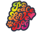 Decal Peace Love Dog