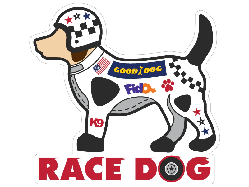 Decal Race Dog