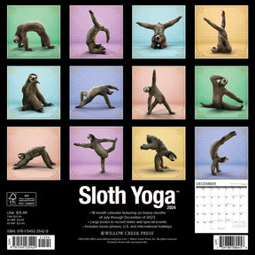 2024 Sloth Yoga Calendar