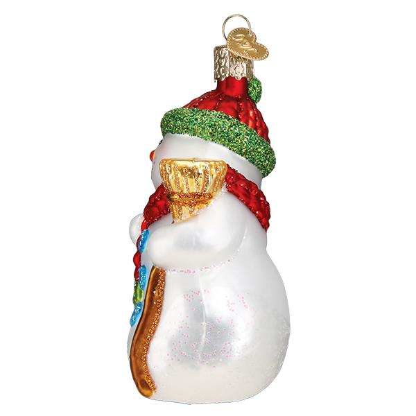 Old World Christmas - Snowman With Broom Ornament