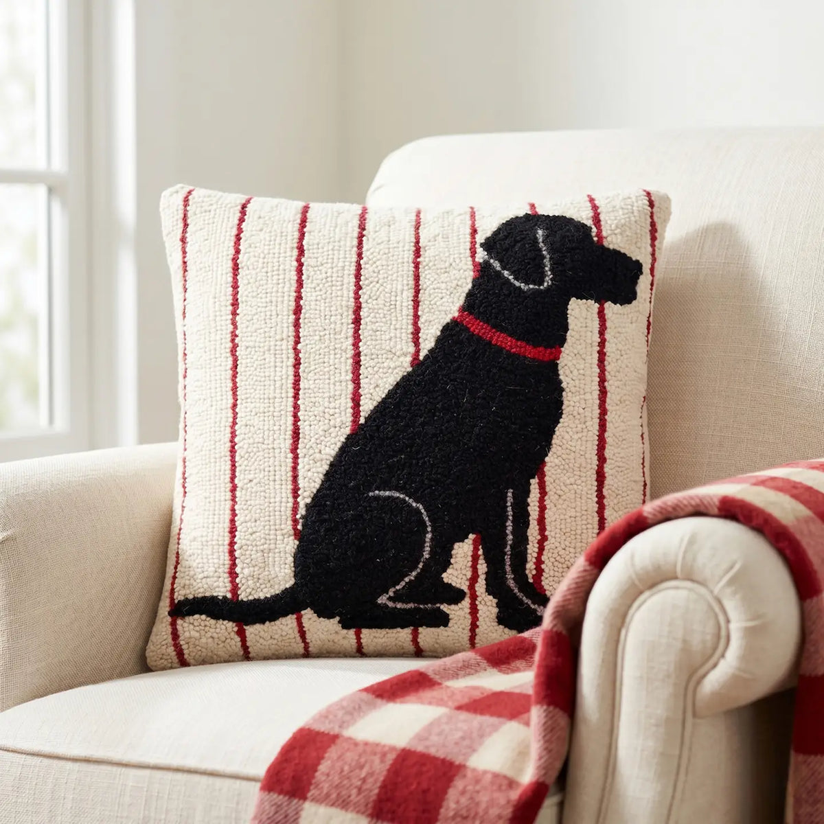 Peking Handicraft - Pillow Hook Labrador Stripe