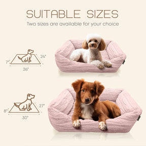 Precious Tails - Pet Bed Cuddler Reserve Jacquard Ultra Soft & Elegant