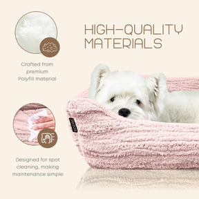 Precious Tails - Pet Bed Cuddler Reserve Jacquard Ultra Soft & Elegant