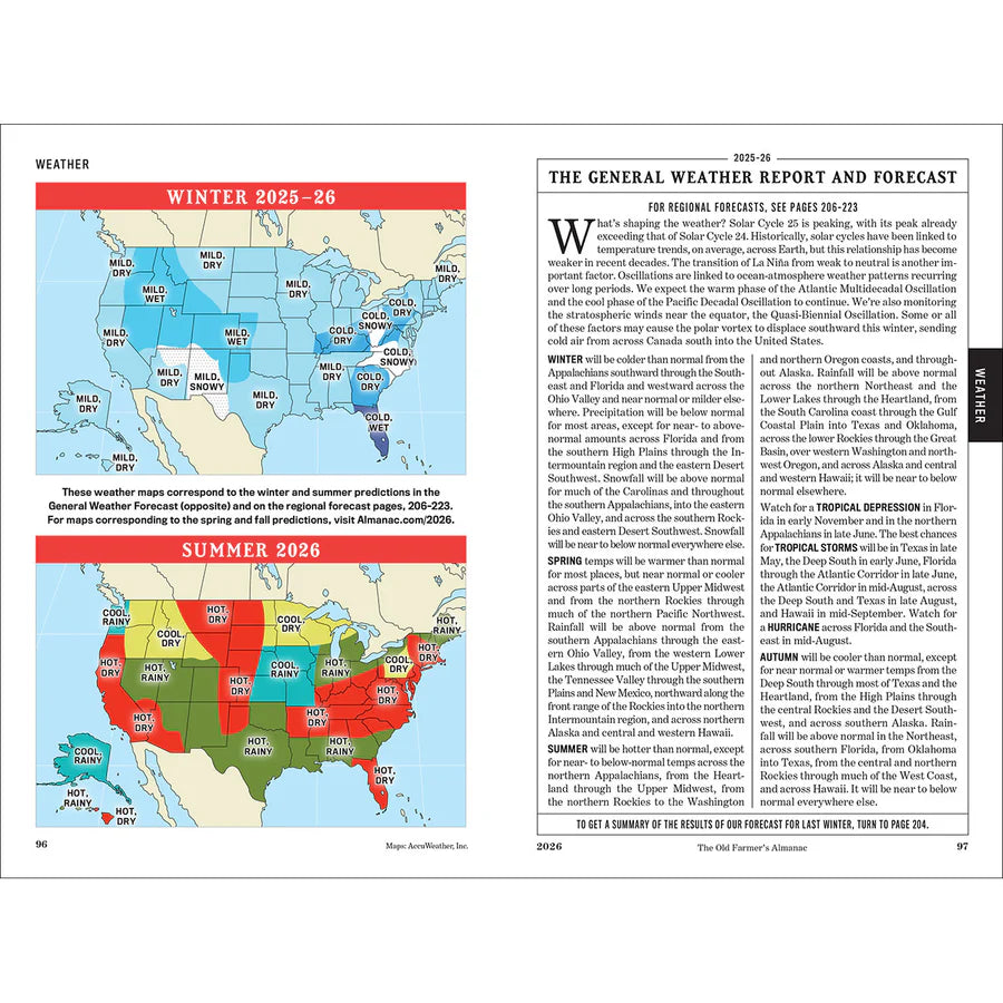 Old Farmer's Almanac- -2026 Old Farmer's Almanac