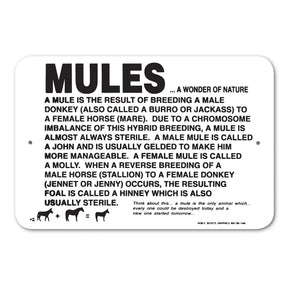 Noble Beasts - Information Mules Sign