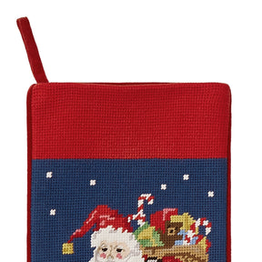 Peking Handicraft - Stocking Santa Chimney Embroidered