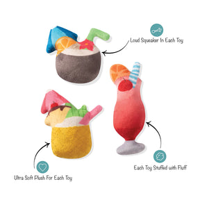 Petshop by Fringe Studio - Tropical Fruit Punch Mini Dog Toys