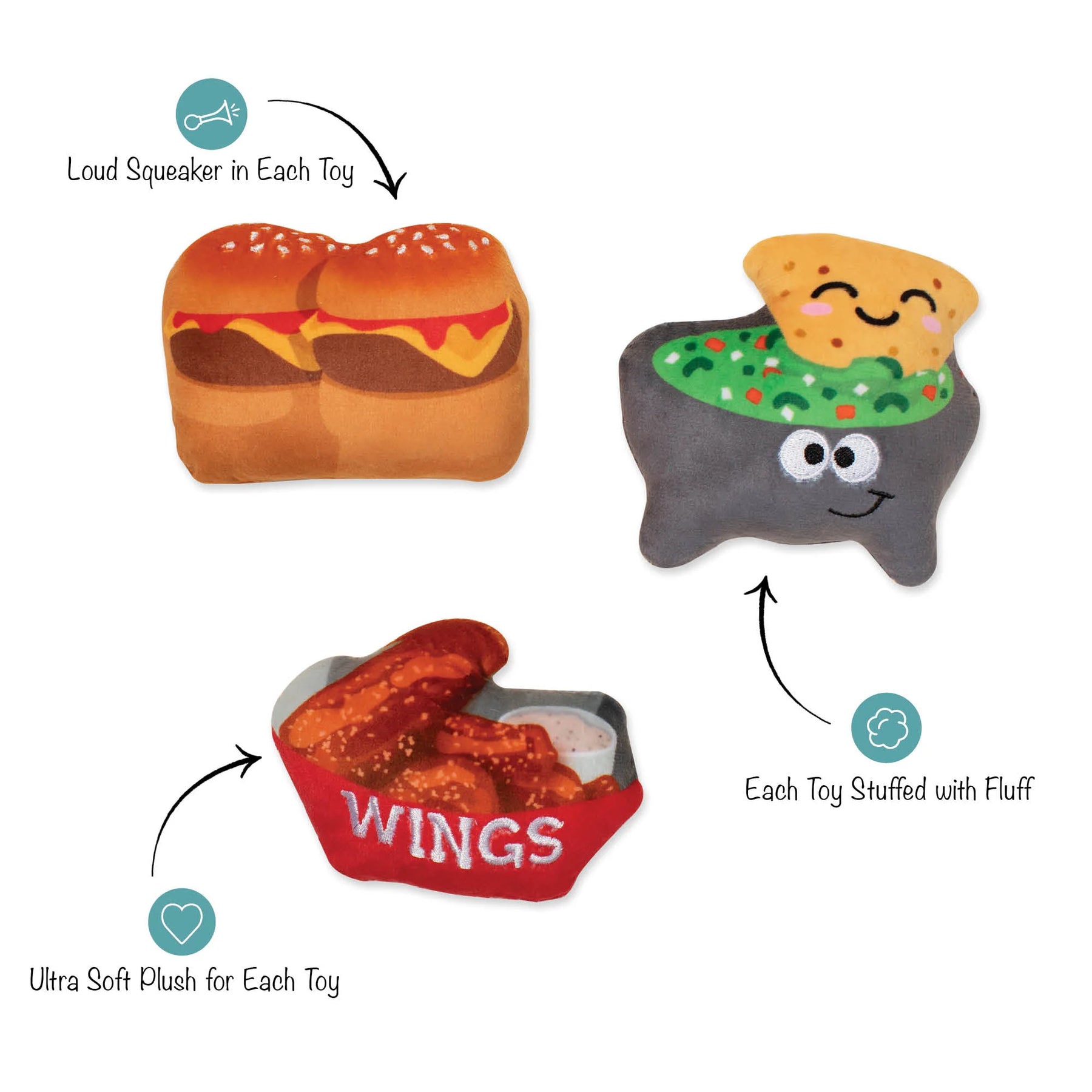 Petshop by Fringe Studio - Dog Toy 3 Pc Set Hunger Games