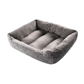 Pet Bed Rectangular Velvet Fabric