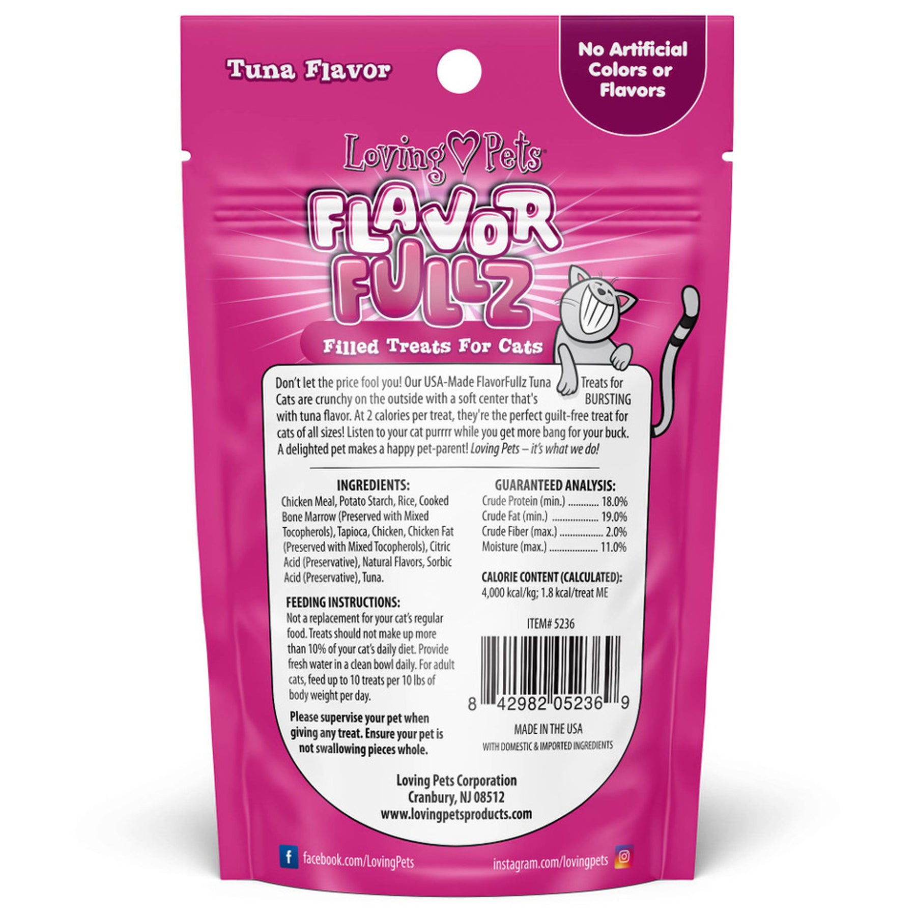 Loving Pets Inc. - Flavorfullz Salmon Flavor Filled Treats For Cats