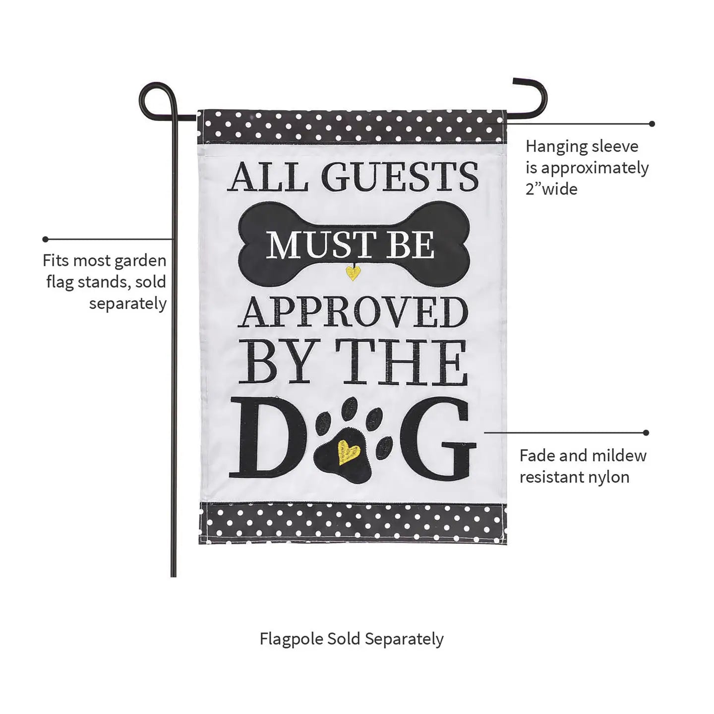 Evergreen Enterprises - Flag Approved By The Dog