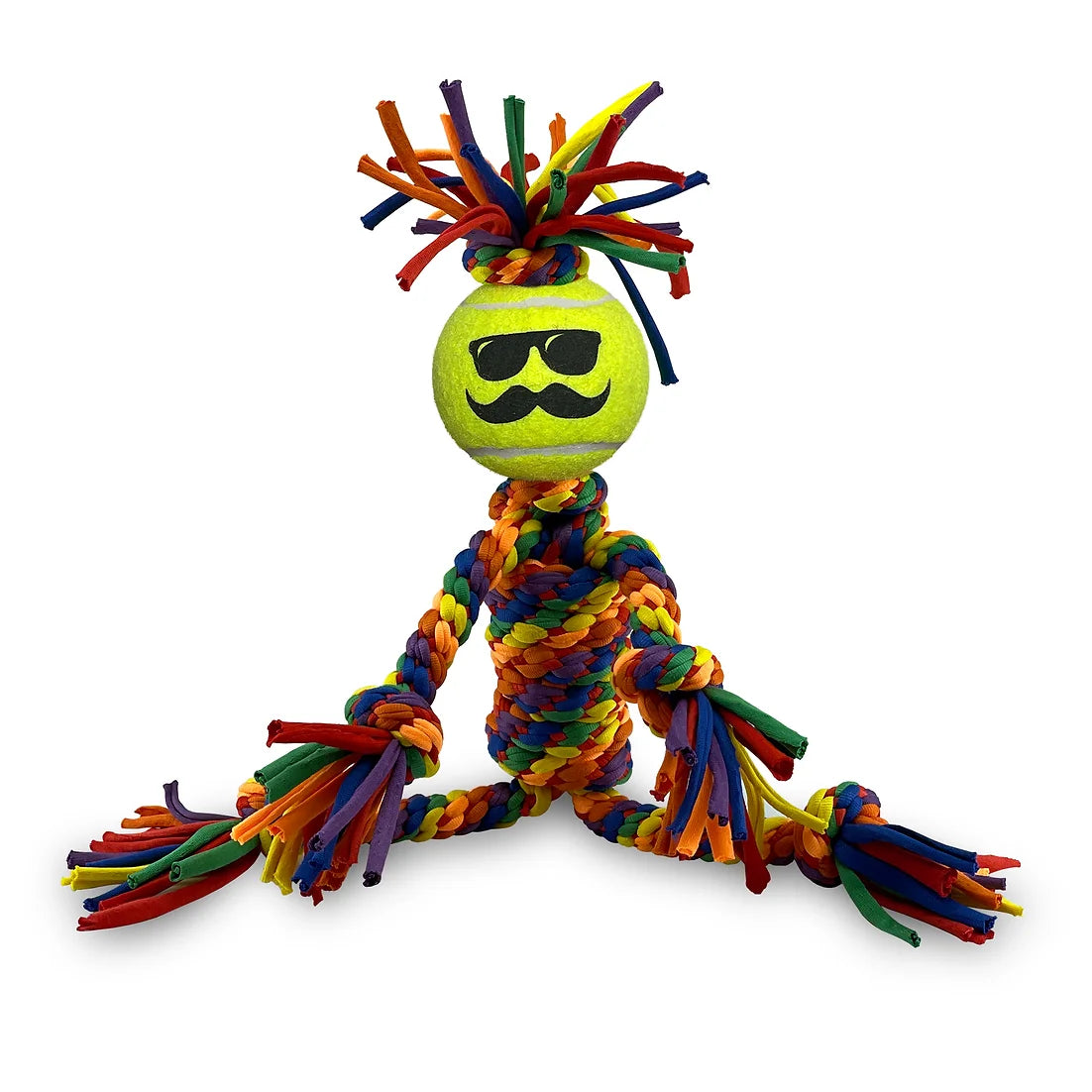 Petsport - Kaleidoscope Dude 16" Rope With 2.5" Ball Head