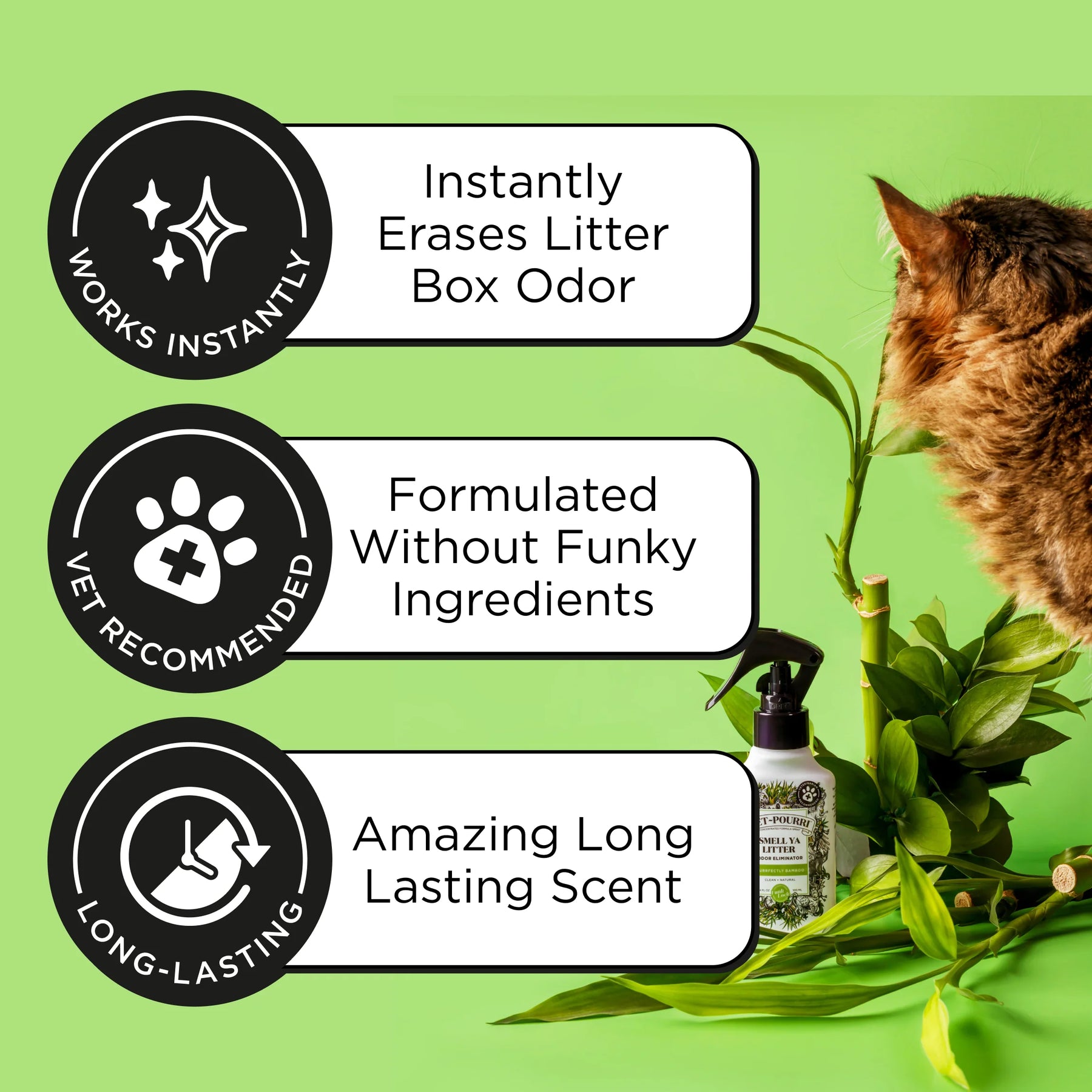 Pet-Pourri Smell Ya Litter Purrfectly Bamboo Odor Refresh