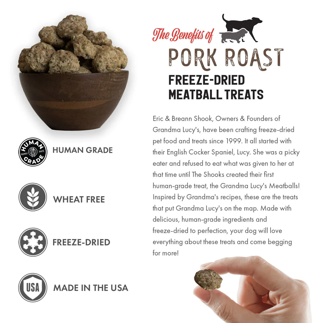 Grandma Lucy's - Pork Roast Meatball Dog Treats
