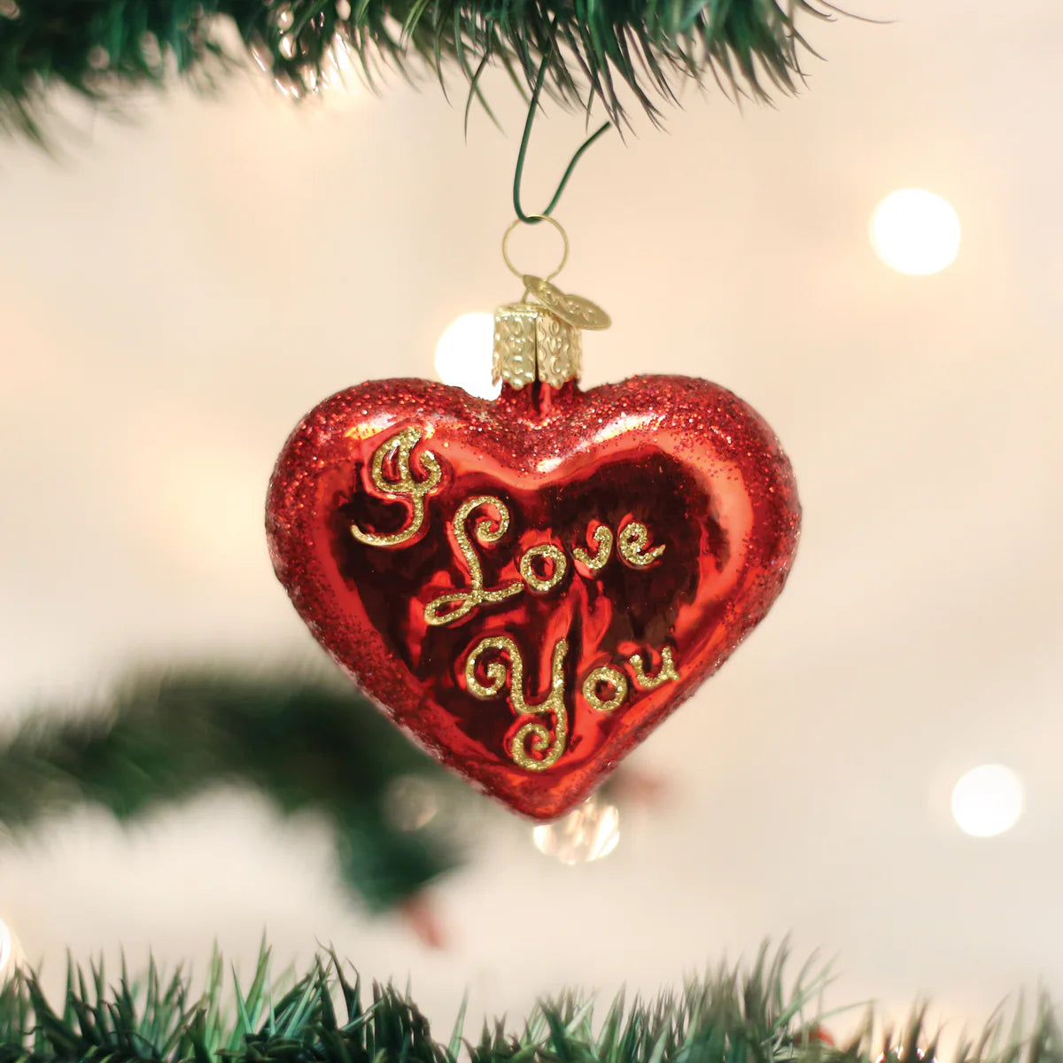 Old World Christmas - I Love You Heart Ornament