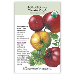 Tomato Pole Cherokee Purple Organic Seeds