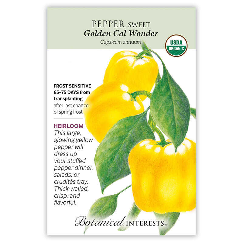 Botanical Interests, Inc. - Pepper Sweet (Yellow) Golden Cal Seeds