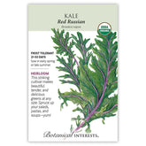 Botanical Interests, Inc. - Kale Red Russian Seeds - Southern Agriculture 