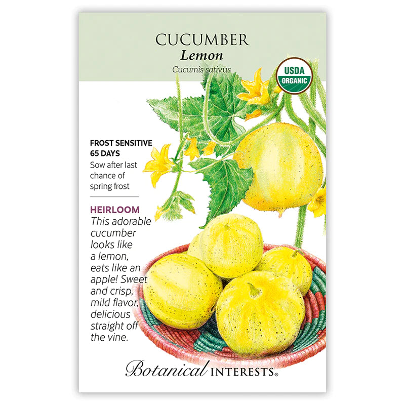 Cucumber Lemon Organic Seeds