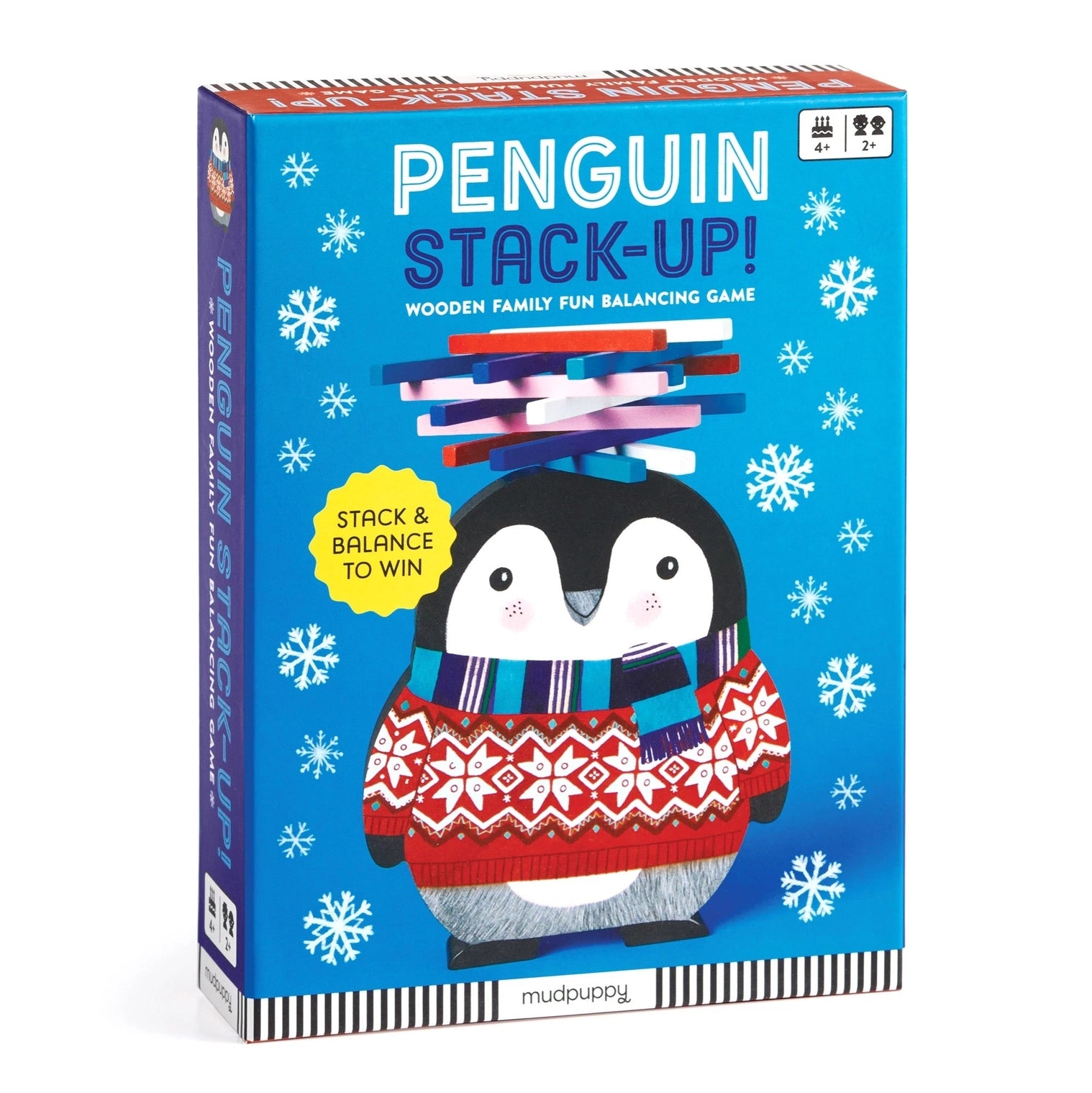 Stack-up Wooden Penguin Balancing Game