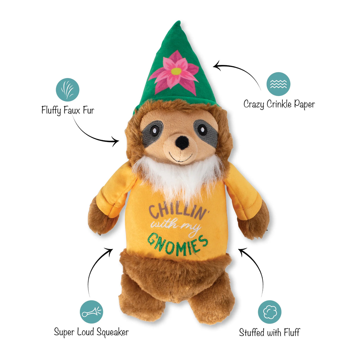 Petshop by Fringe Studio - Dog Toy CHILLIN WITH MY GNOMIES