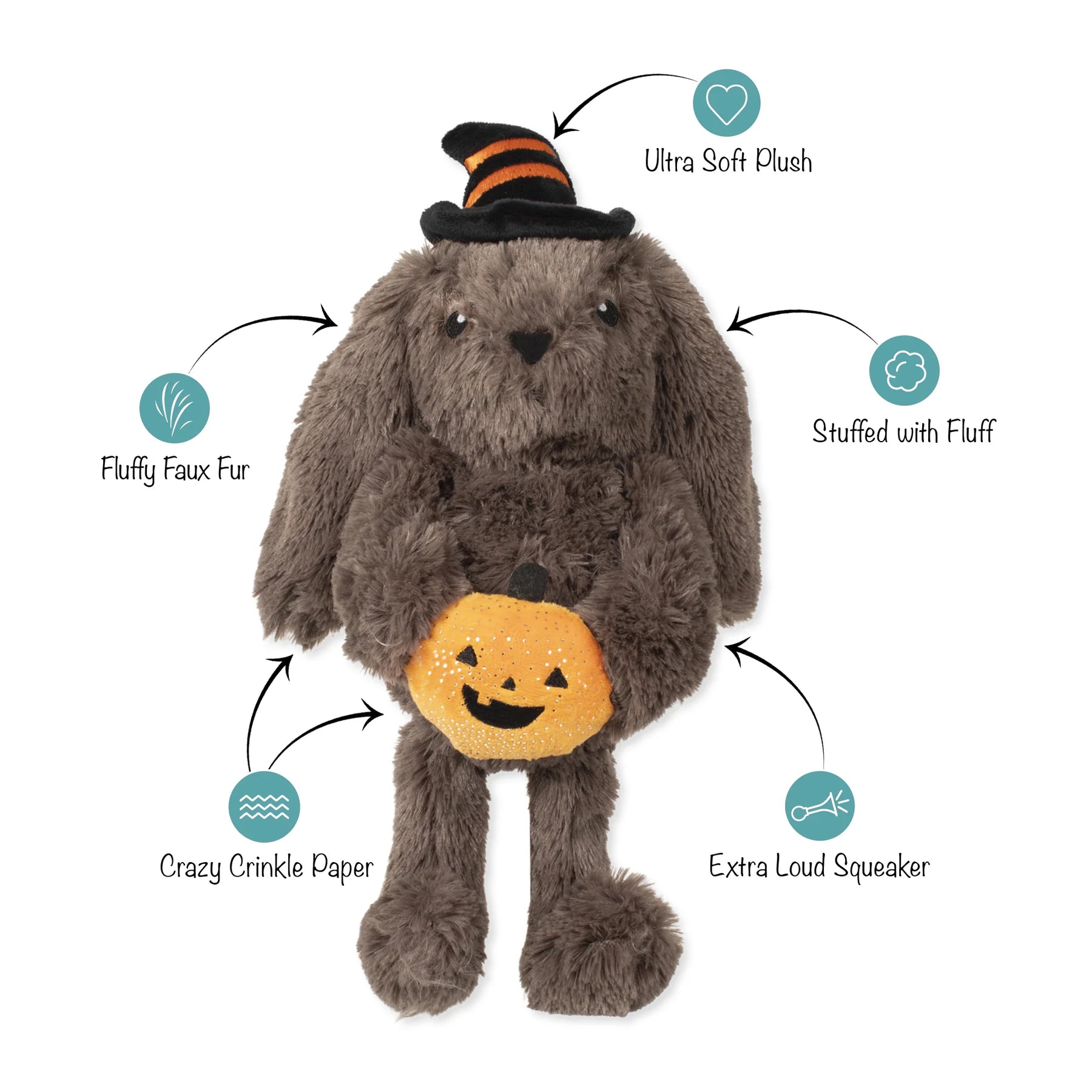 Fringe Studio - Dog Toy Hocus Pocus Hare