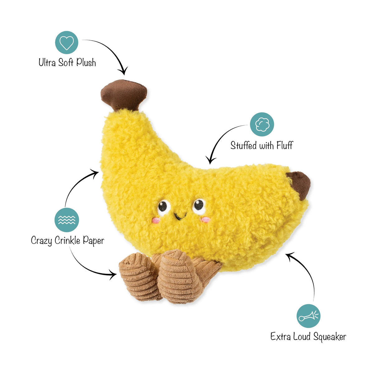 Petshop by Fringe Studio - Dog Toy Head Over Peels For You
