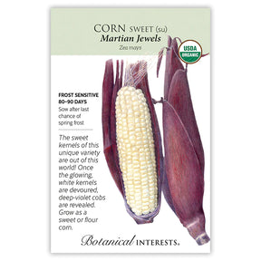 Corn Sweet (White) Martian Jewels Organic Seeds