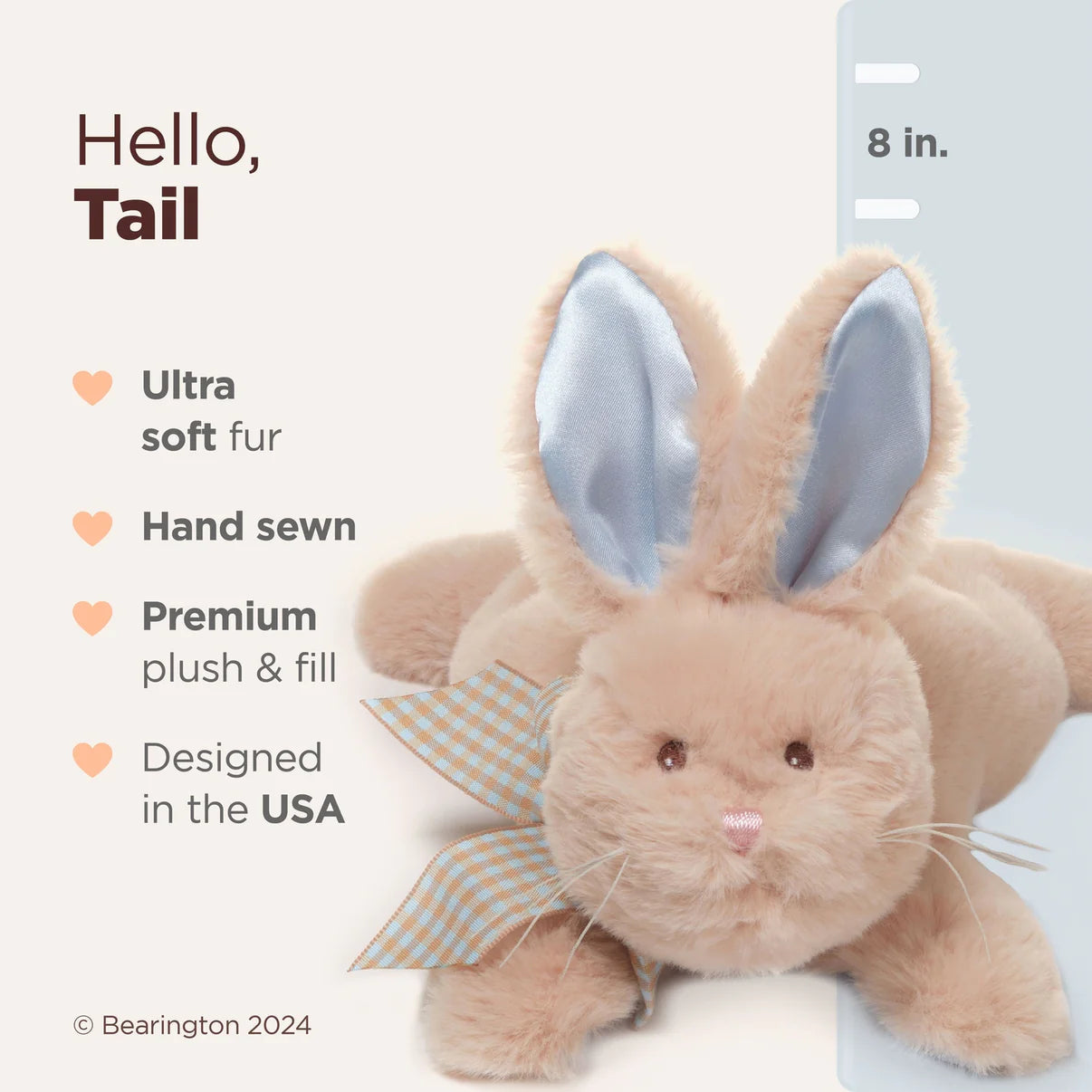Bearington Collection - Baby Bunny Tail Rattle