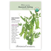 Botanical Interests, Inc. - Pea Snow Mammoth Melting Seeds - Southern Agriculture 