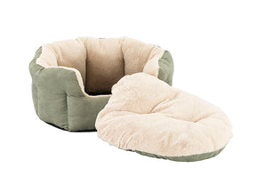 Cuddler High Walls Faux Suede