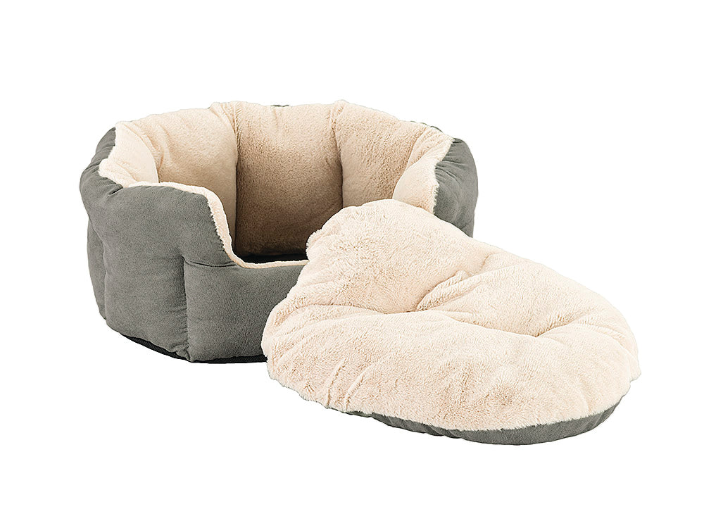 Cuddler High Walls Faux Suede