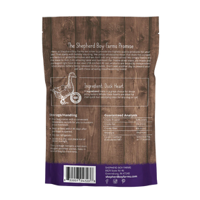 Shepherd Boy Farms - Duck Heart Freeze Dried Dog & Cat Treats