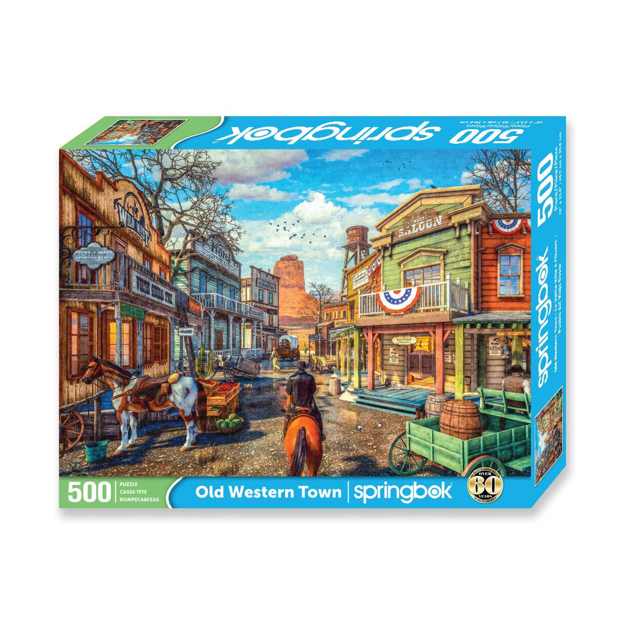 Allied Products-Springbok - Old Western Town Puzzle
