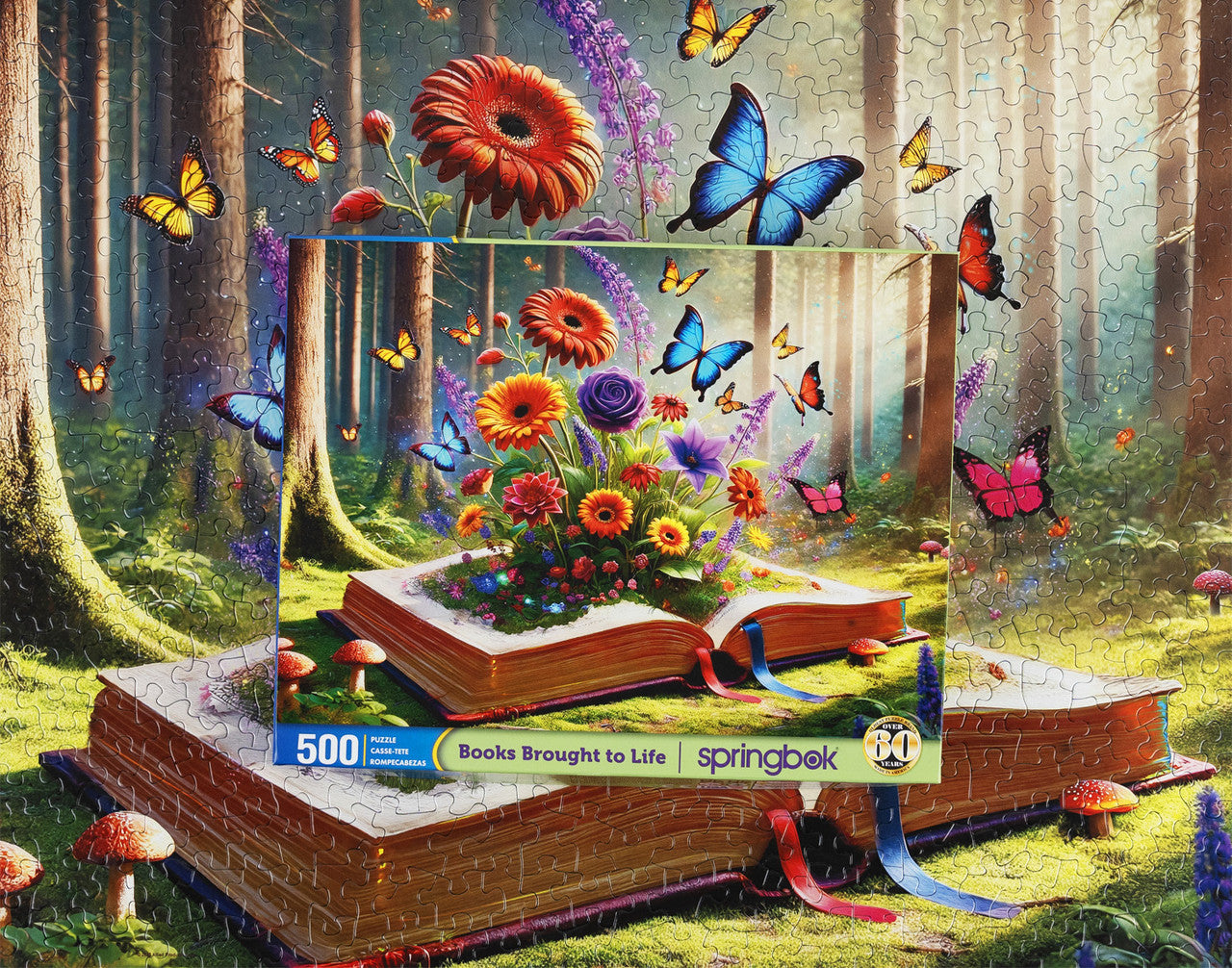 Spring Box Puzzle Book Store Allied Products-Springbok - Books Brought to Life Puzzle