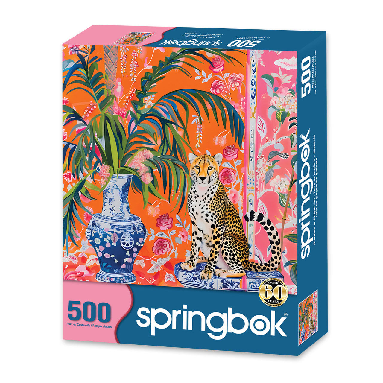 Allied Products-Springbok - Cheetah Ginger Jar Puzzle