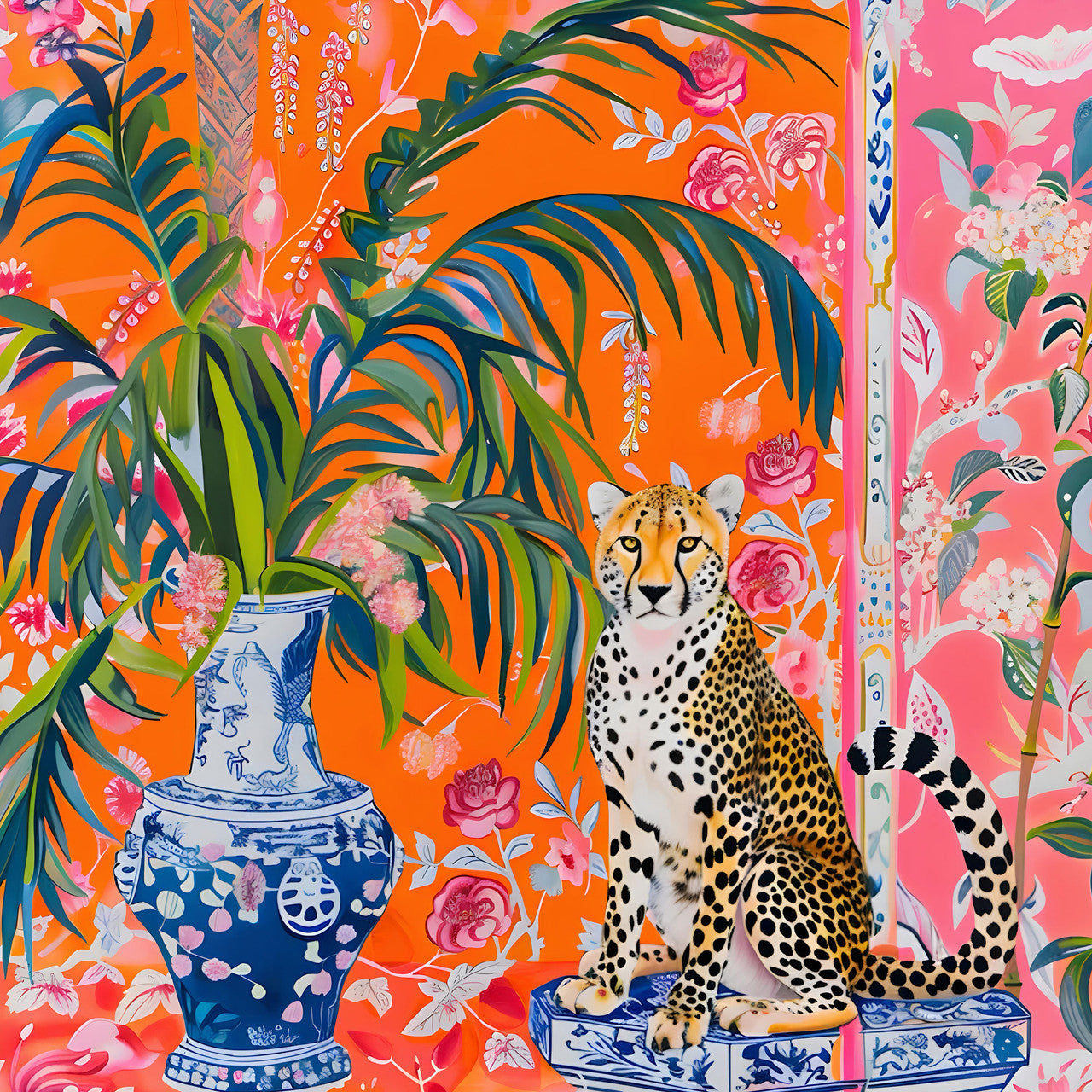 Allied Products-Springbok - Cheetah Ginger Jar Puzzle