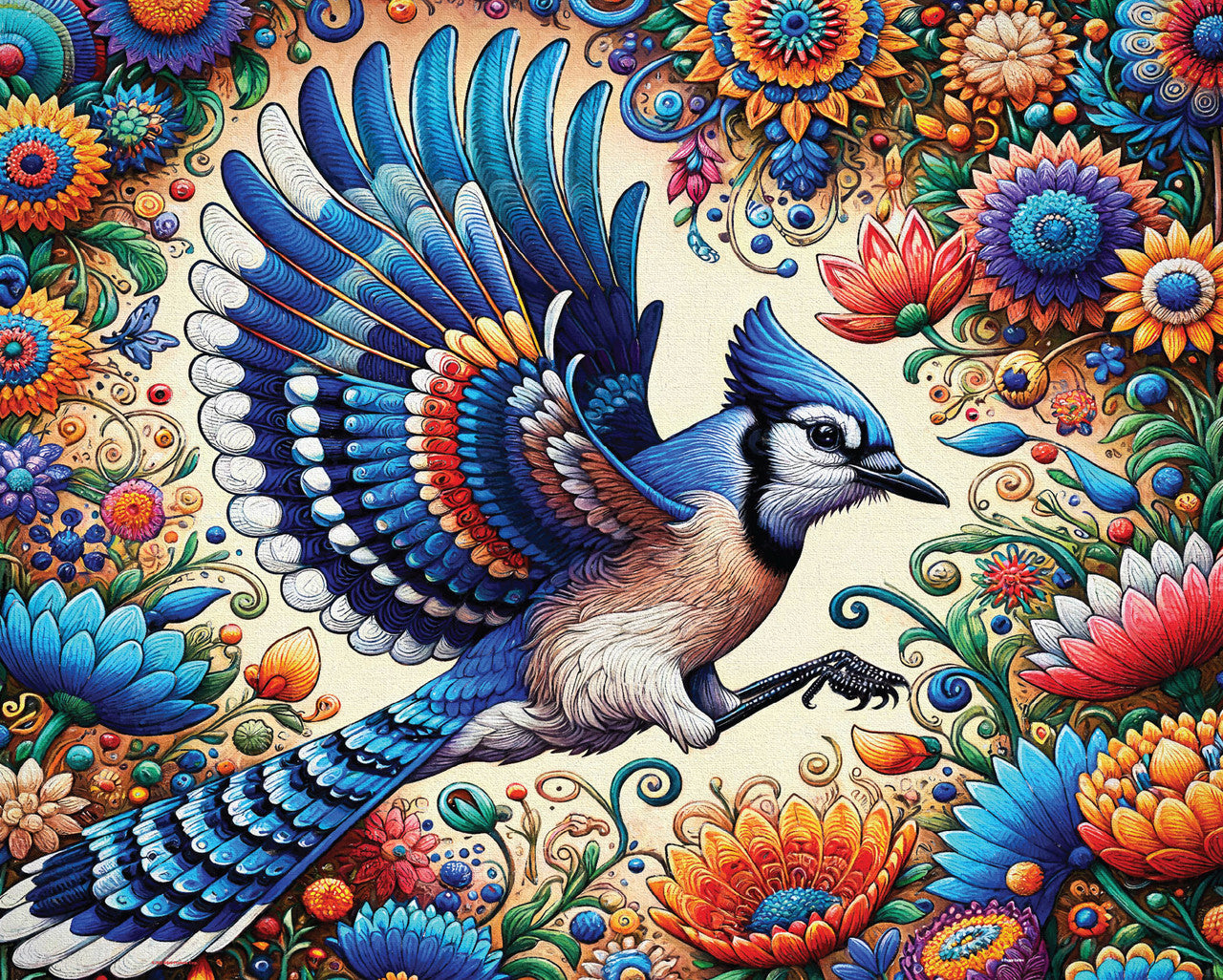 Allied Products-Springbok - Blue Jay in Summer Puzzle
