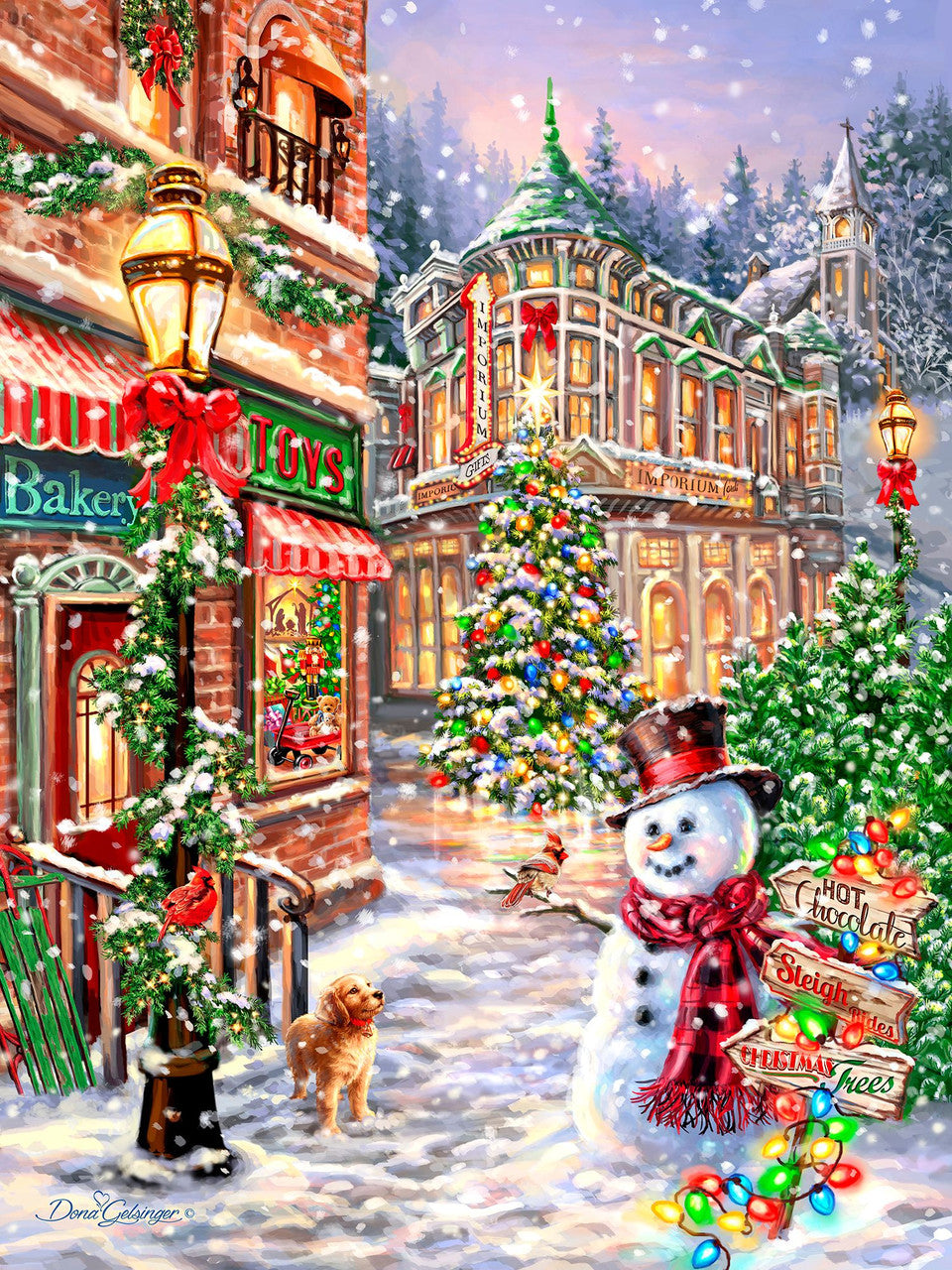 Allied Products-Springbok - Merry Main Street Puzzle