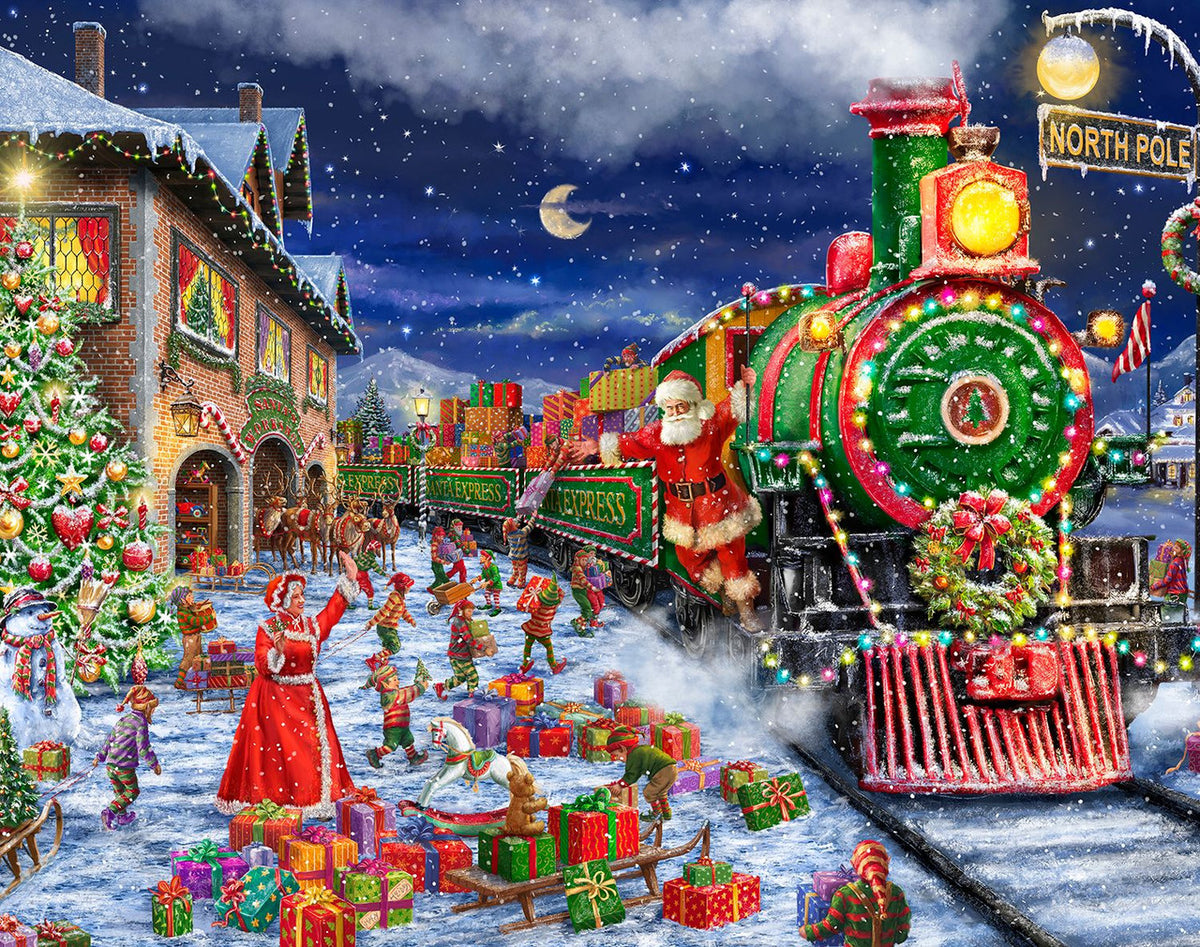 Allied Products-Springbok - Santa Express Puzzle