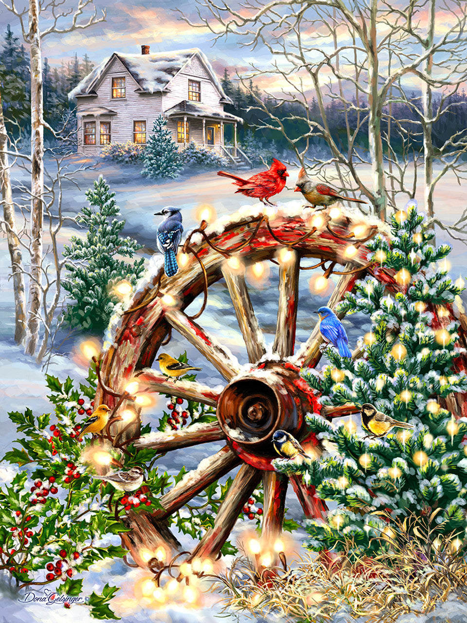 Allied Products-Springbok - Country Christmas Puzzle