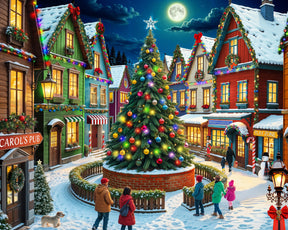 Allied Products-Springbok - Merry Town Square Puzzle