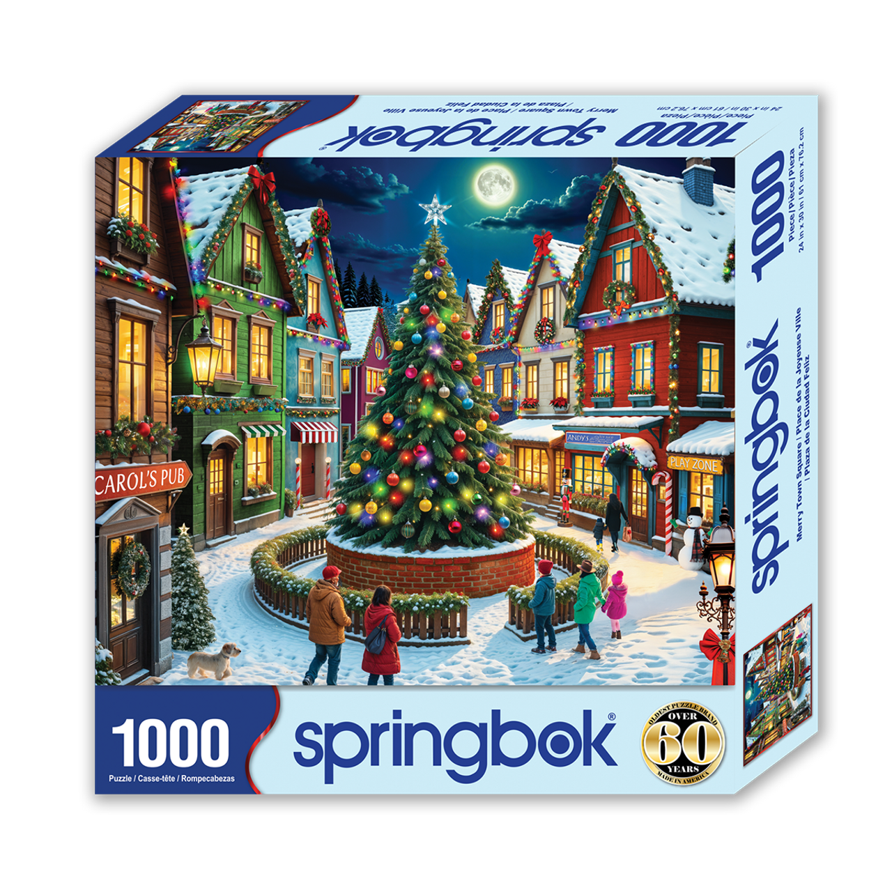Allied Products-Springbok - Merry Town Square Puzzle