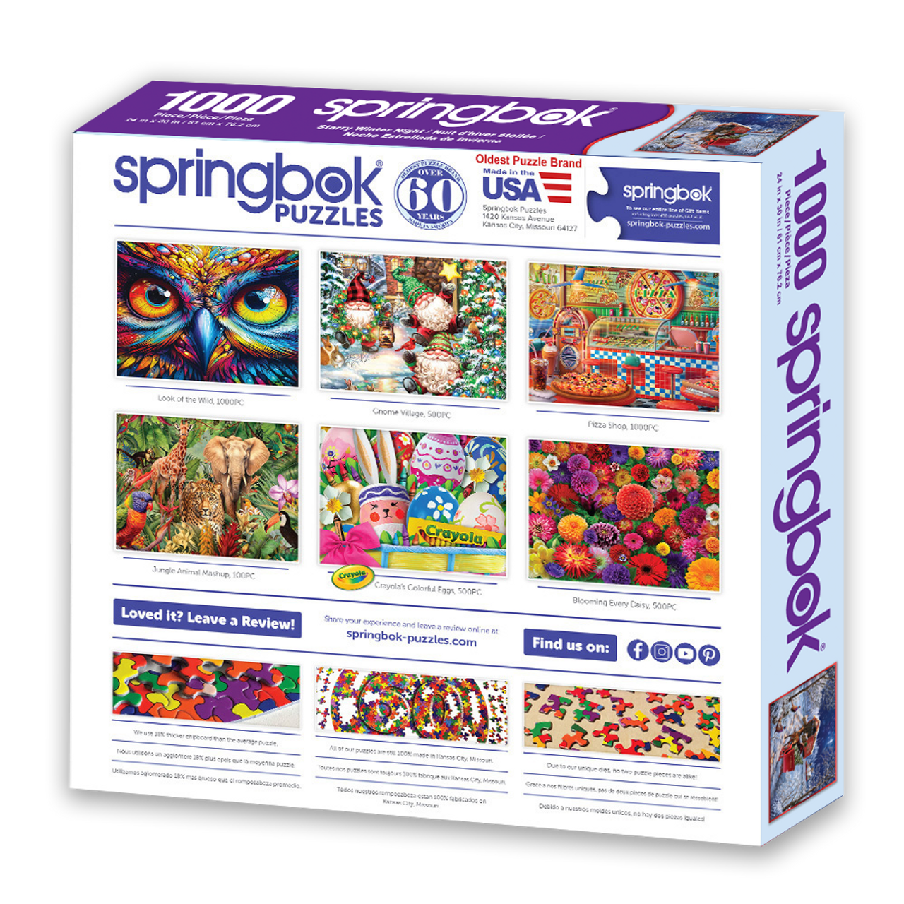 Allied Products-Springbok - Starry Winter Night Puzzle