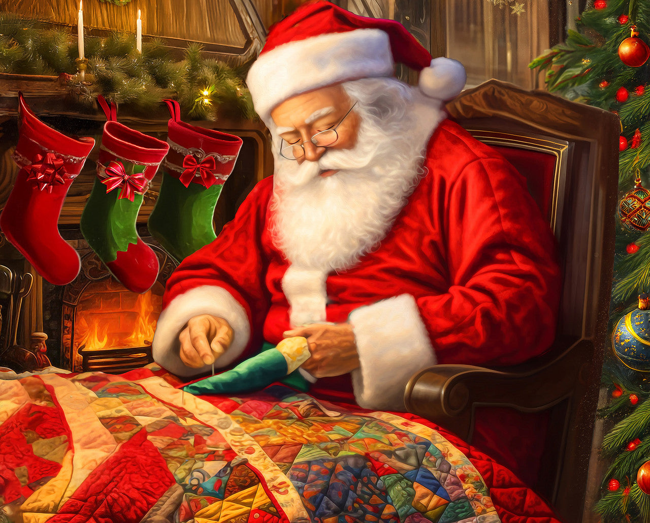 Allied Products-Springbok - Puzzle Quilting Santa Puzzle
